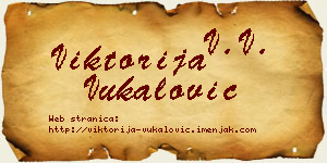Viktorija Vukalović vizit kartica